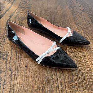 KATE SPADE Delilah Patent Leather Pointed Toe Flat